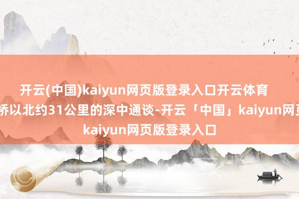 开云(中国)kaiyun网页版登录入口开云体育    在港珠澳大桥以北约31公里的深中通谈-开云「中国」kaiyun网页版登录入口